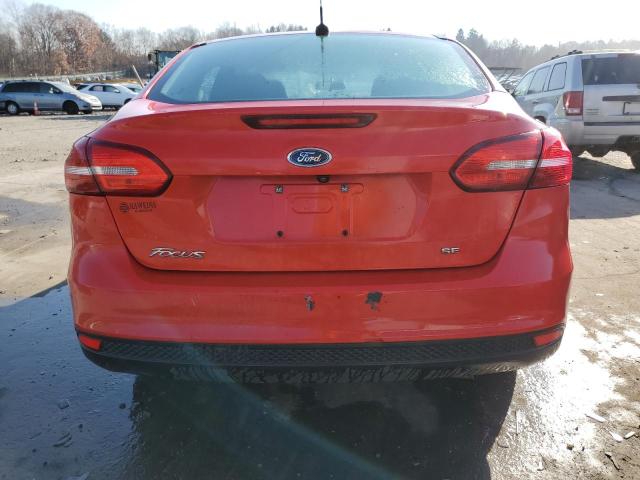 1FADP3F28GL308748 - 2016 FORD FOCUS SE RED photo 6