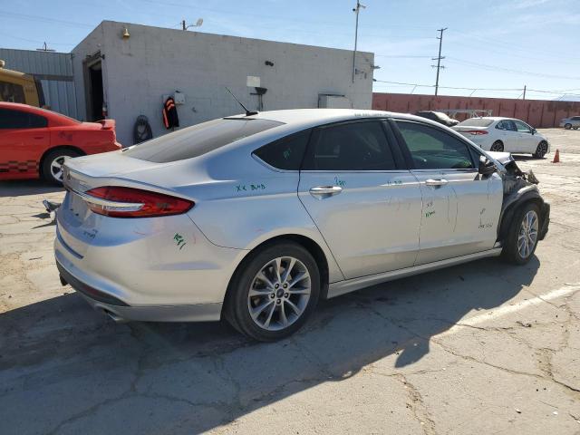 3FA6P0LU7HR356483 - 2017 FORD FUSION SE HYBRID SILVER photo 3