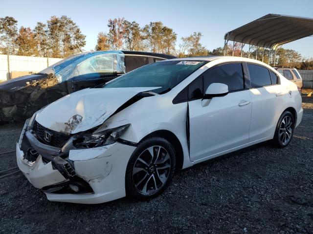 19XFB2F98DE004557 - 2013 HONDA CIVIC EXL WHITE photo 1