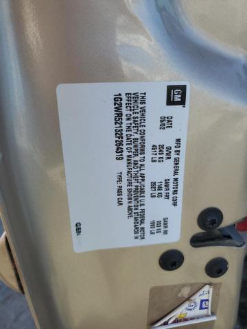 1G2WR52132F264319 - 2002 PONTIAC GRAND PRIX GTP Qızıl foto 12