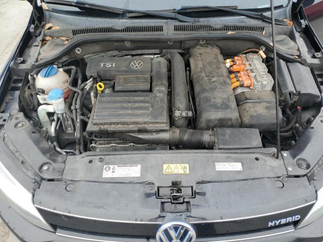 3VW637AJ7EM274993 - 2014 VOLKSWAGEN JETTA HYBRID BLACK photo 11