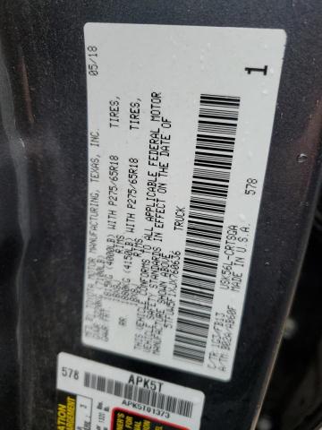 5TFUW5F1XJX760636 - 2018 TOYOTA TUNDRA DOUBLE CAB SR/SR5 CHARCOAL photo 12