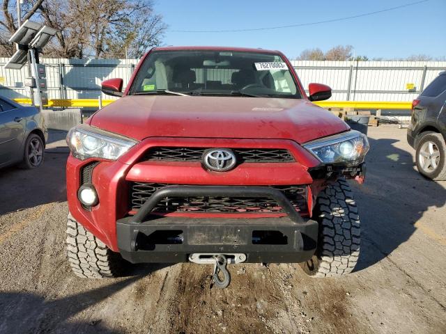 JTEBU5JR0G5315011 - 2016 TOYOTA 4RUNNER SR5/SR5 PREMIUM RED photo 5