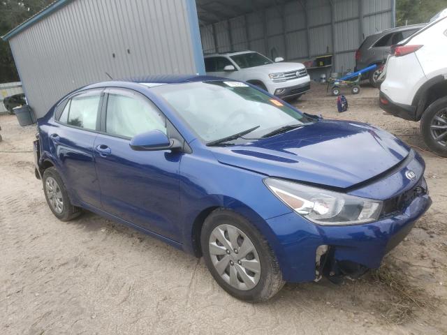 3KPA24AB1KE201468 - 2019 KIA RIO S BLUE photo 4