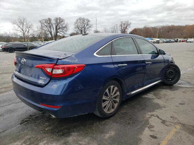 5NPE34AF8HH469018 - 2017 HYUNDAI SONATA SPORT BLUE photo 3