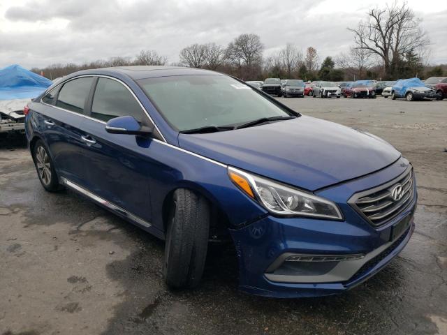 5NPE34AF8HH469018 - 2017 HYUNDAI SONATA SPORT BLUE photo 4