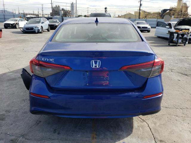 2HGFE2F26NH507019 - 2022 HONDA CIVIC LX BLUE photo 6