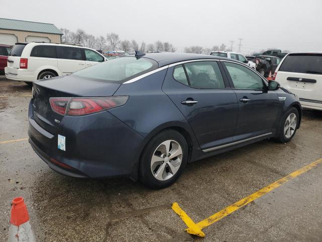 KNAGM4ADXF5086034 - 2015 KIA OPTIMA HYBRID BLUE photo 3