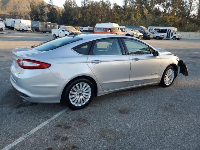 3FA6P0LU4GR397622 - 2016 FORD FUSION SE HYBRID SILVER photo 3