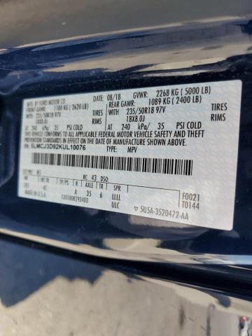 5LMCJ3D92KUL10076 - 2019 LINCOLN MKC RESERVE Mavi foto 12