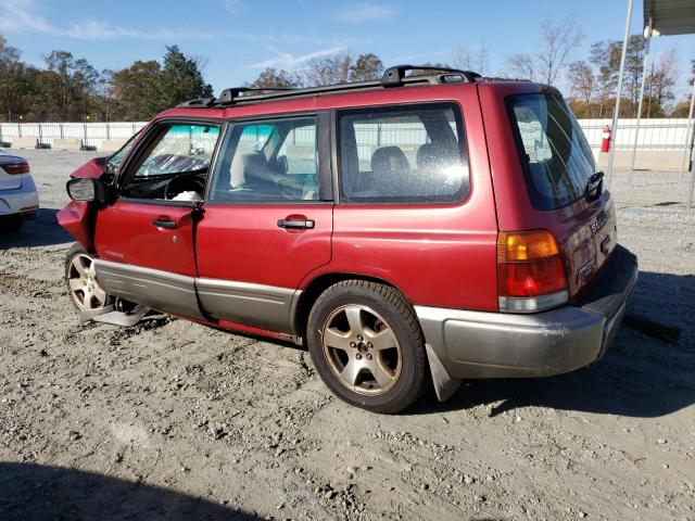 JF1SF6556XH704610 - 1999 SUBARU FORESTER S RED photo 2