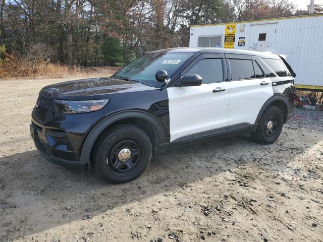 1FM5K8AB5NGA40244 - 2022 FORD EXPLORER POLICE INTERCEPTOR TWO TONE photo 1