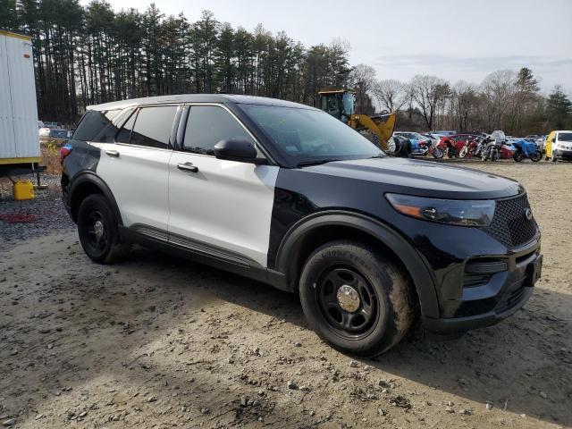 1FM5K8AB5NGA40244 - 2022 FORD EXPLORER POLICE INTERCEPTOR TWO TONE photo 4