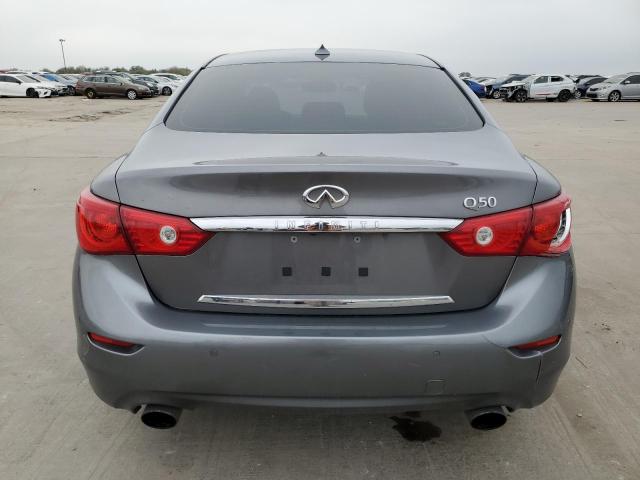 JN1BV7AP9FM346230 - 2015 INFINITI Q50 BASE GRAY photo 6