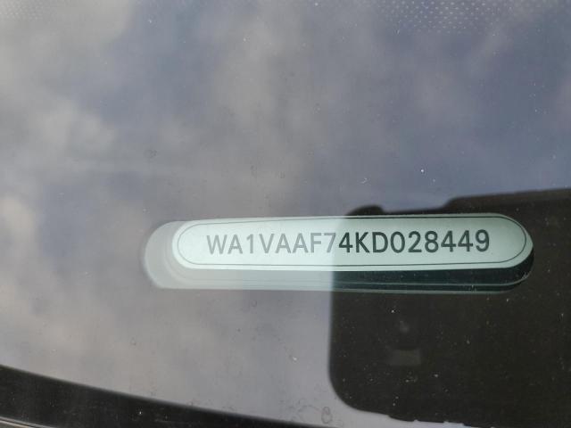 WA1VAAF74KD028449 - 2019 AUDI Q7 PRESTIGE ნაცრისფერი ფოტო 12