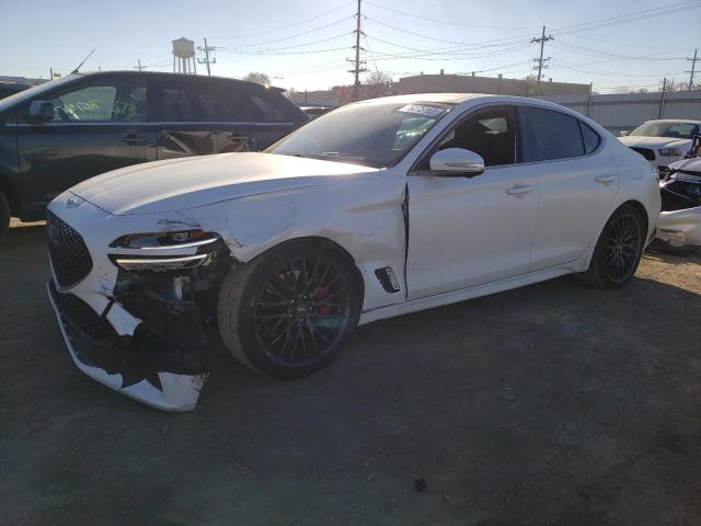 KMTG14TE7NU081252 - 2022 GENESIS G70 LAUNCH EDITION WHITE photo 1