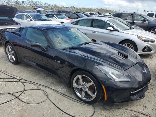 1G1YF2D7XE5105412 - 2014 CHEVROLET CORVETTE STINGRAY 3LT BLACK photo 4