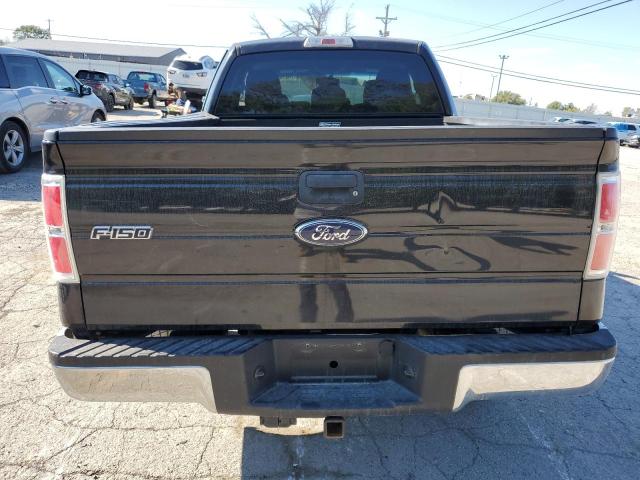 1FTEX1EM7BFC11392 - 2011 FORD F150 SUPER CAB BLACK photo 6