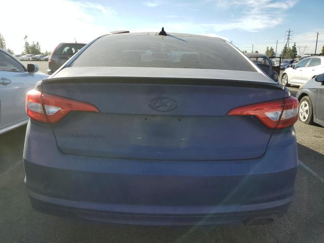 5NPE24AF5FH181960 - 2015 HYUNDAI SONATA SE BLUE photo 6