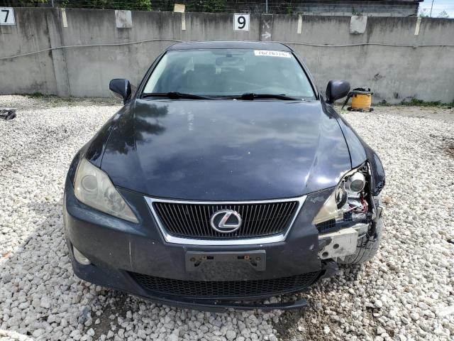 JTHBK262085056055 - 2008 LEXUS IS 250 BLUE photo 5