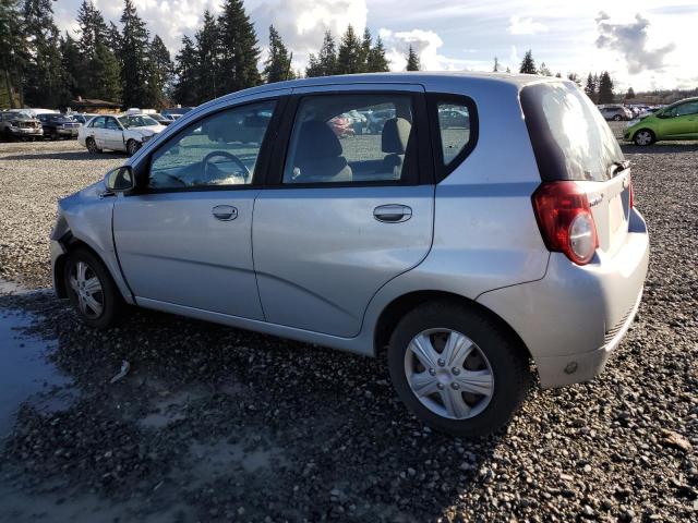 KL1TD66E59B310287 - 2009 CHEVROLET AVEO LS SILVER photo 2