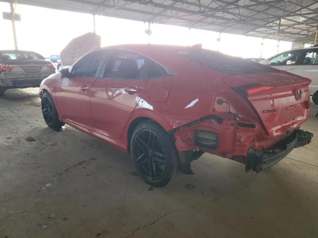 2HGFC2F74HH518848 - 2017 HONDA CIVIC EX RED photo 2