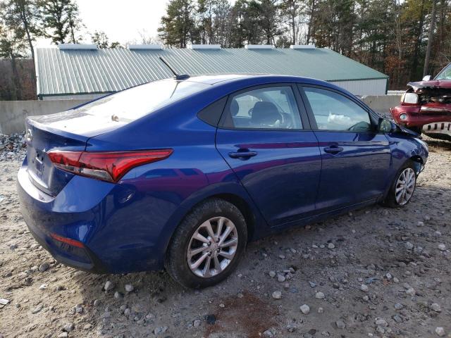 3KPC24A35JE011236 - 2018 HYUNDAI ACCENT SE BLUE photo 3