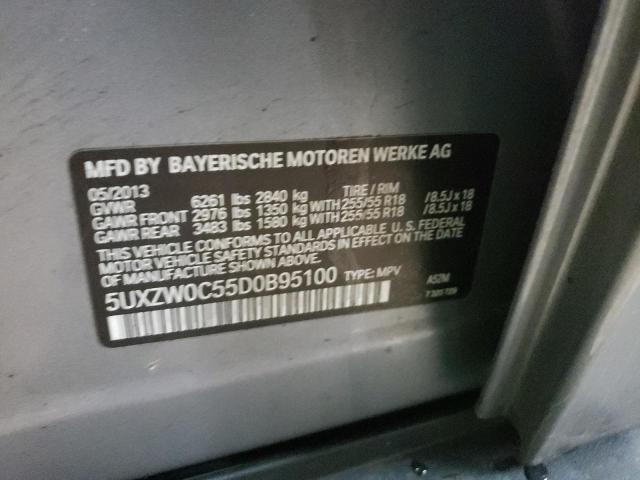 5UXZW0C55D0B95100 - 2013 BMW X5 XDRIVE35D BLACK photo 13