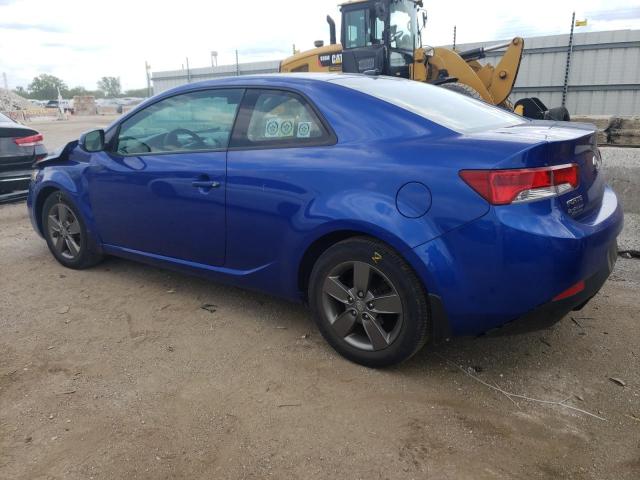 KNAFU6A24B5460167 - 2011 KIA FORTE EX BLUE photo 2