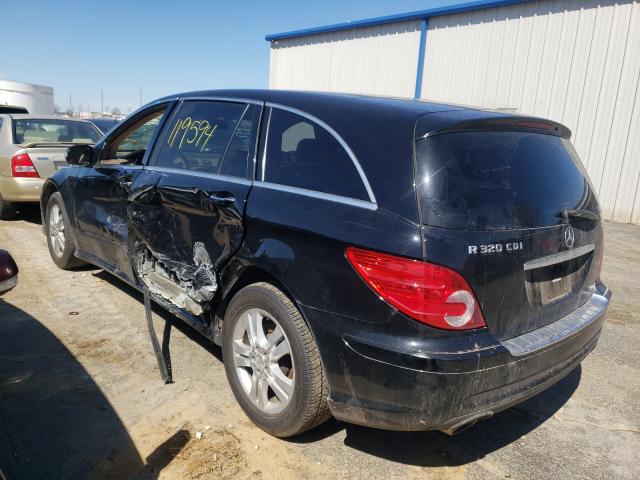 4JGCB22E48A083607 - 2008 MERCEDES-BENZ R 320 CDI BLACK photo 3