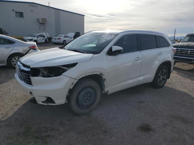 5TDJKRFH5GS338257 - 2016 TOYOTA HIGHLANDER XLE WHITE photo 1
