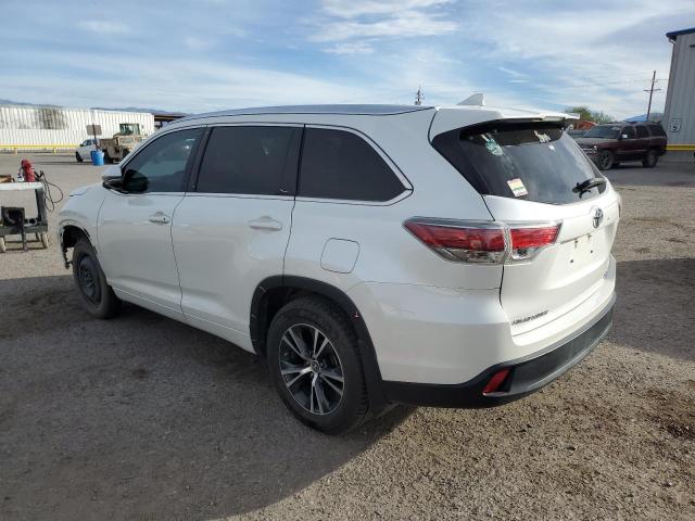 5TDJKRFH5GS338257 - 2016 TOYOTA HIGHLANDER XLE WHITE photo 2