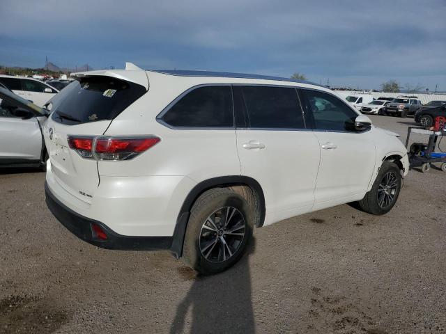 5TDJKRFH5GS338257 - 2016 TOYOTA HIGHLANDER XLE WHITE photo 3