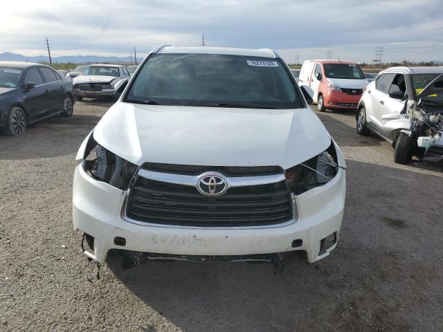 5TDJKRFH5GS338257 - 2016 TOYOTA HIGHLANDER XLE WHITE photo 5