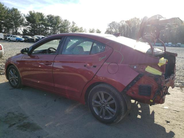 5NPD84LFXHH011085 - 2017 HYUNDAI ELANTRA SE RED photo 2