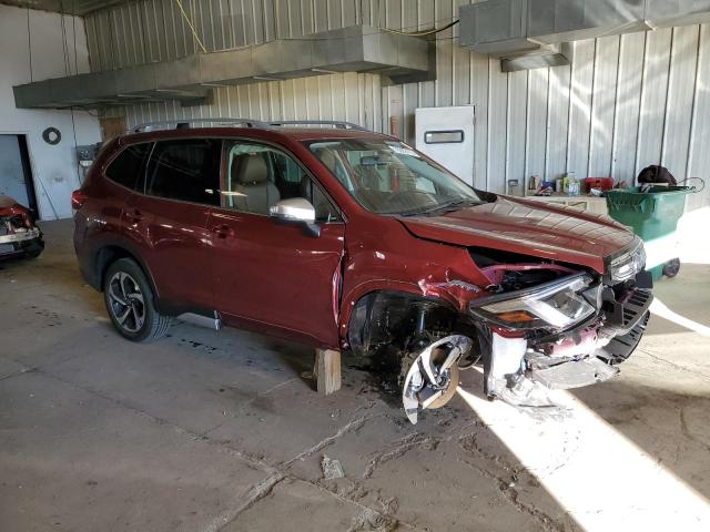 JF2SKARC6PH510629 - 2023 SUBARU FORESTER TOURING 红色 照片 4