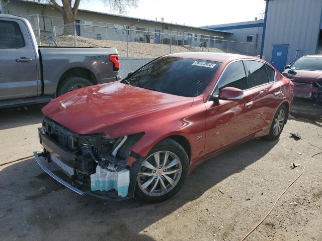 JN1CV7AP1GM201981 - 2016 INFINITI Q50 BASE BURGUNDY photo 1