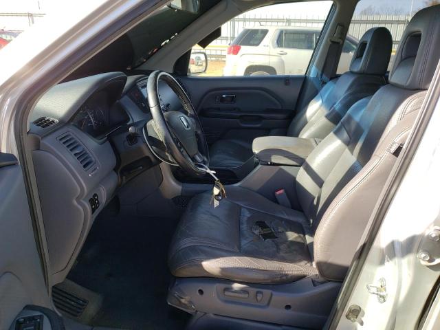 2HKYF18684H620345 - 2004 HONDA PILOT EXL GRAY photo 7