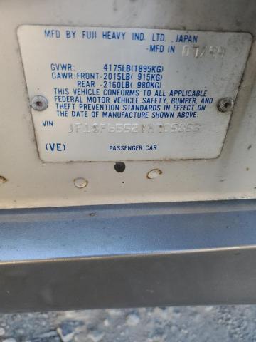 JF1SF6552YH705853 - 2000 SUBARU FORESTER S SILVER photo 13