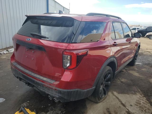 1FM5K8GCXMGA40559 - 2021 FORD EXPLORER ST BURGUNDY photo 3