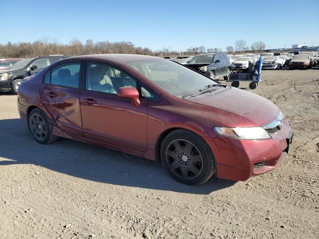 19XFA1F52AE050259 - 2010 HONDA CIVIC LX MAROON photo 4