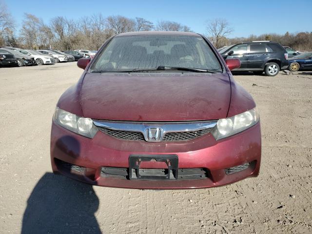 19XFA1F52AE050259 - 2010 HONDA CIVIC LX MAROON photo 5