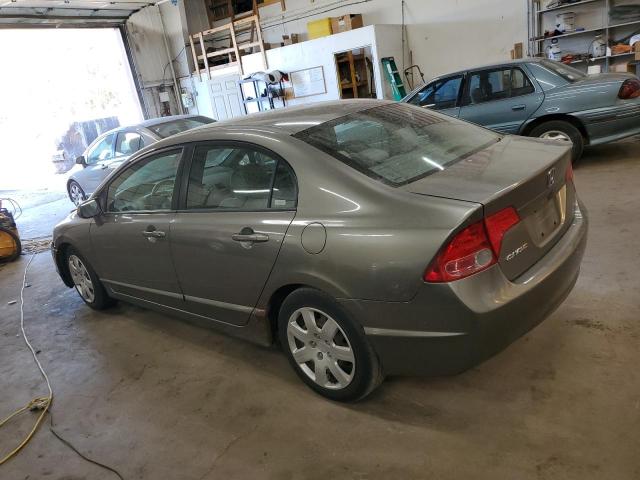 1HGFA16517L057690 - 2007 HONDA CIVIC LX GRAY photo 2