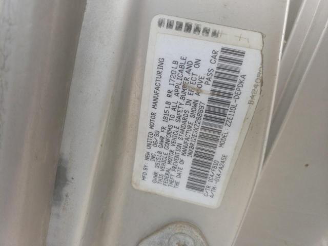 1NXBR12E3XZ288897 - 1999 TOYOTA COROLLA VE SILVER photo 12