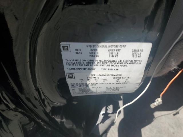 1G1BL52P3TR146067 - 1996 CHEVROLET CAPRICE / CLASSIC SS BLACK photo 13