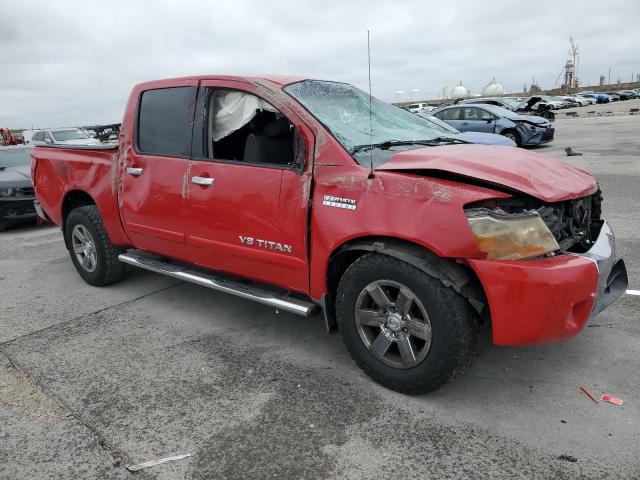 1N6BA0EDXBN325050 - 2011 NISSAN TITAN S RED photo 4