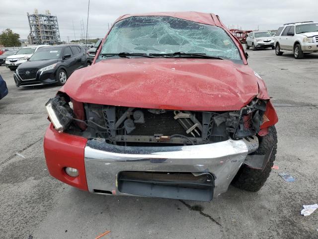 1N6BA0EDXBN325050 - 2011 NISSAN TITAN S RED photo 5