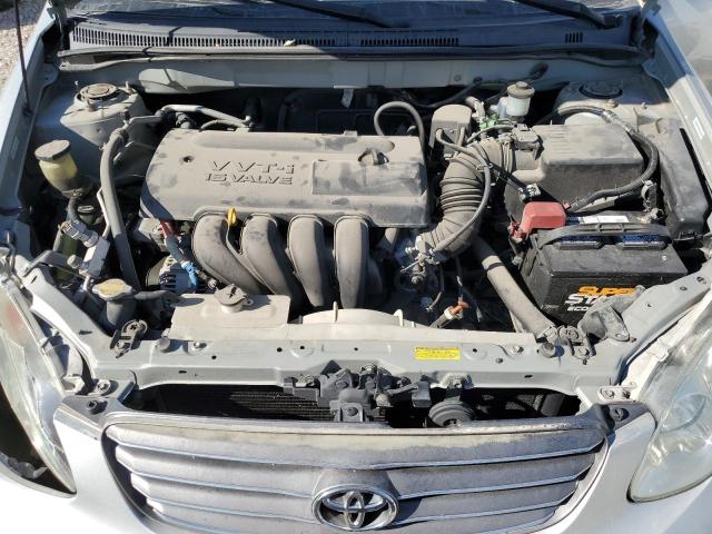 1NXBR38E13Z107261 - 2003 TOYOTA COROLLA CE SILVER photo 11