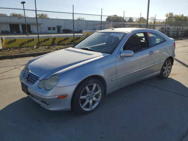 WDBRN64J03A486269 - 2003 MERCEDES-BENZ C 320 SPORT COUPE SILVER photo 1