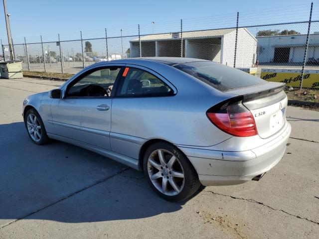 WDBRN64J03A486269 - 2003 MERCEDES-BENZ C 320 SPORT COUPE SILVER photo 2